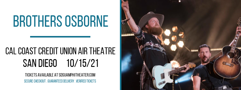 Brothers Osborne at Cal Coast Credit Union Air Theatre tickets Brothers Osborne at Cal Coast Credit Union Air Theatre