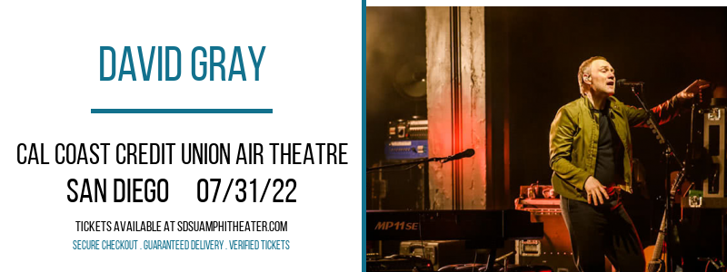 David Gray at Cal Coast Credit Union Air Theatre tickets David Gray at Cal Coast Credit Union Air Theatre