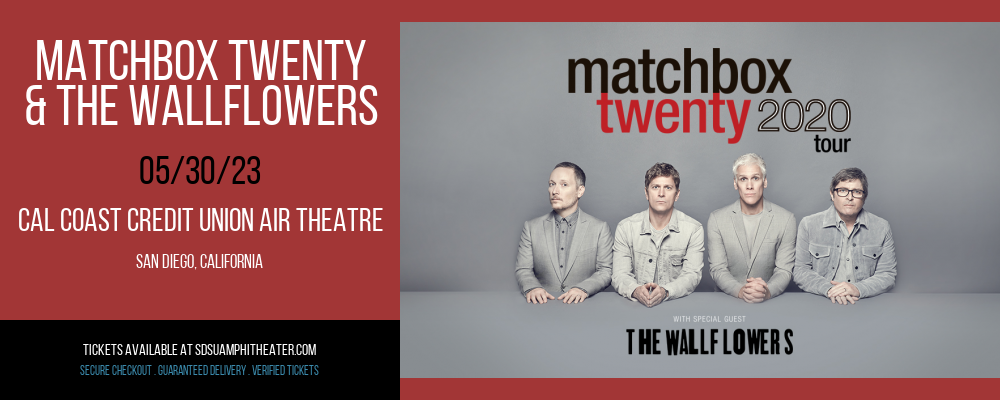 Matchbox Twenty & The Wallflowers at Cal Coast Credit Union Air Theatre tickets Matchbox Twenty & The Wallflowers at Cal Coast Credit Union Air Theatre