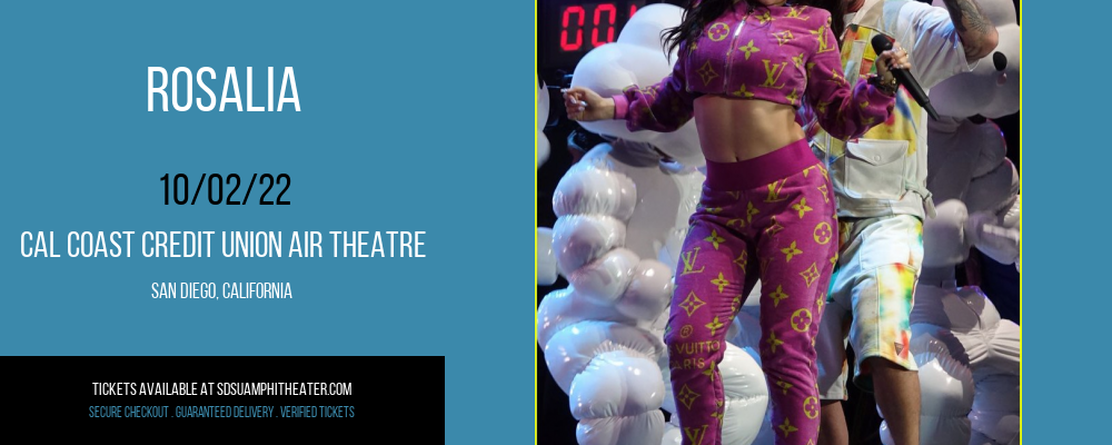 Rosalia at Cal Coast Credit Union Air Theatre tickets Rosalia at Cal Coast Credit Union Air Theatre