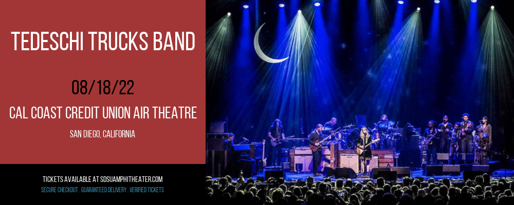 Tedeschi Trucks Band at Cal Coast Credit Union Air Theatre tickets Tedeschi Trucks Band at Cal Coast Credit Union Air Theatre
