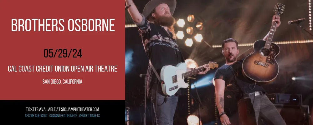 Brothers Osborne at Cal Coast Credit Union Open Air Theatre